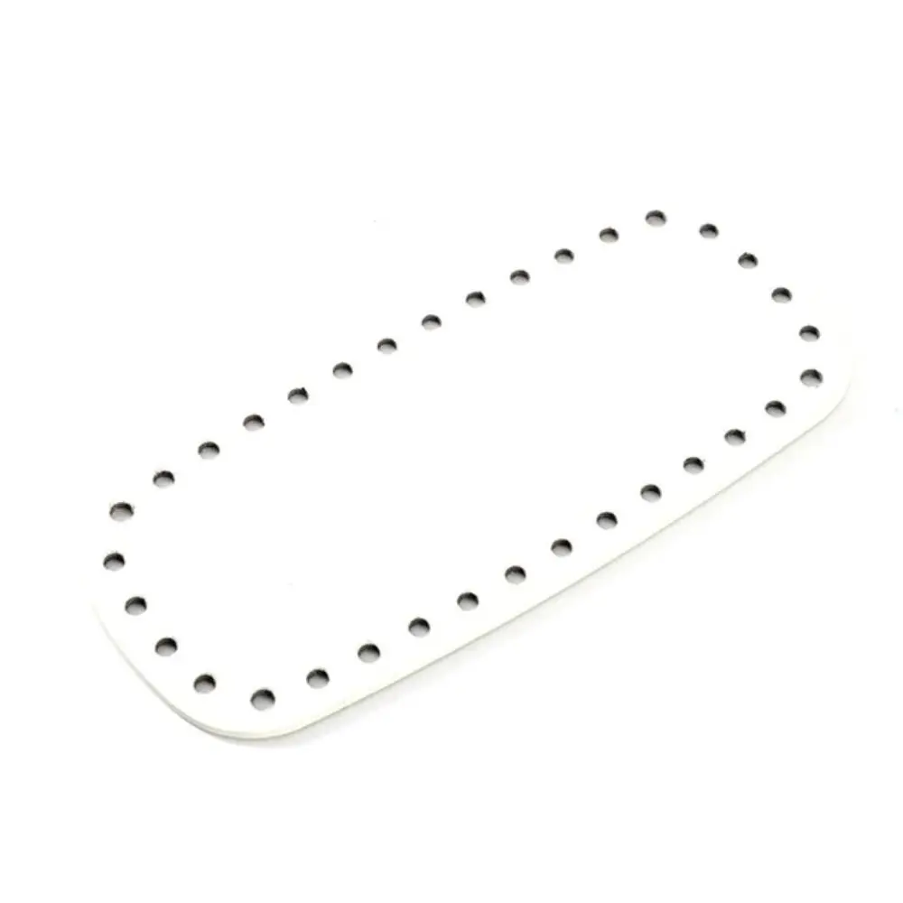 

DIY PU Leather Crochet Bag Bottom Oval With Holes Long Bag Bottom Making Bags Purse Handmade Bottom Bags Accessories