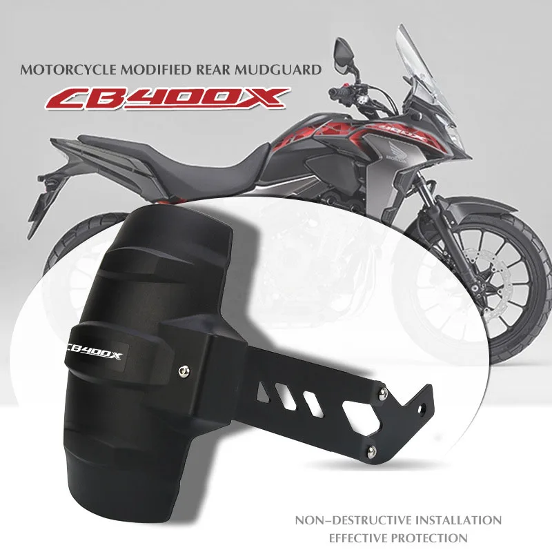 Motorcycle Rear Fender Mudguard Wheel Tire Splash Cover Guard Black Fit For CB400X CB 400X CB400 X 2019-2024 2022 2021