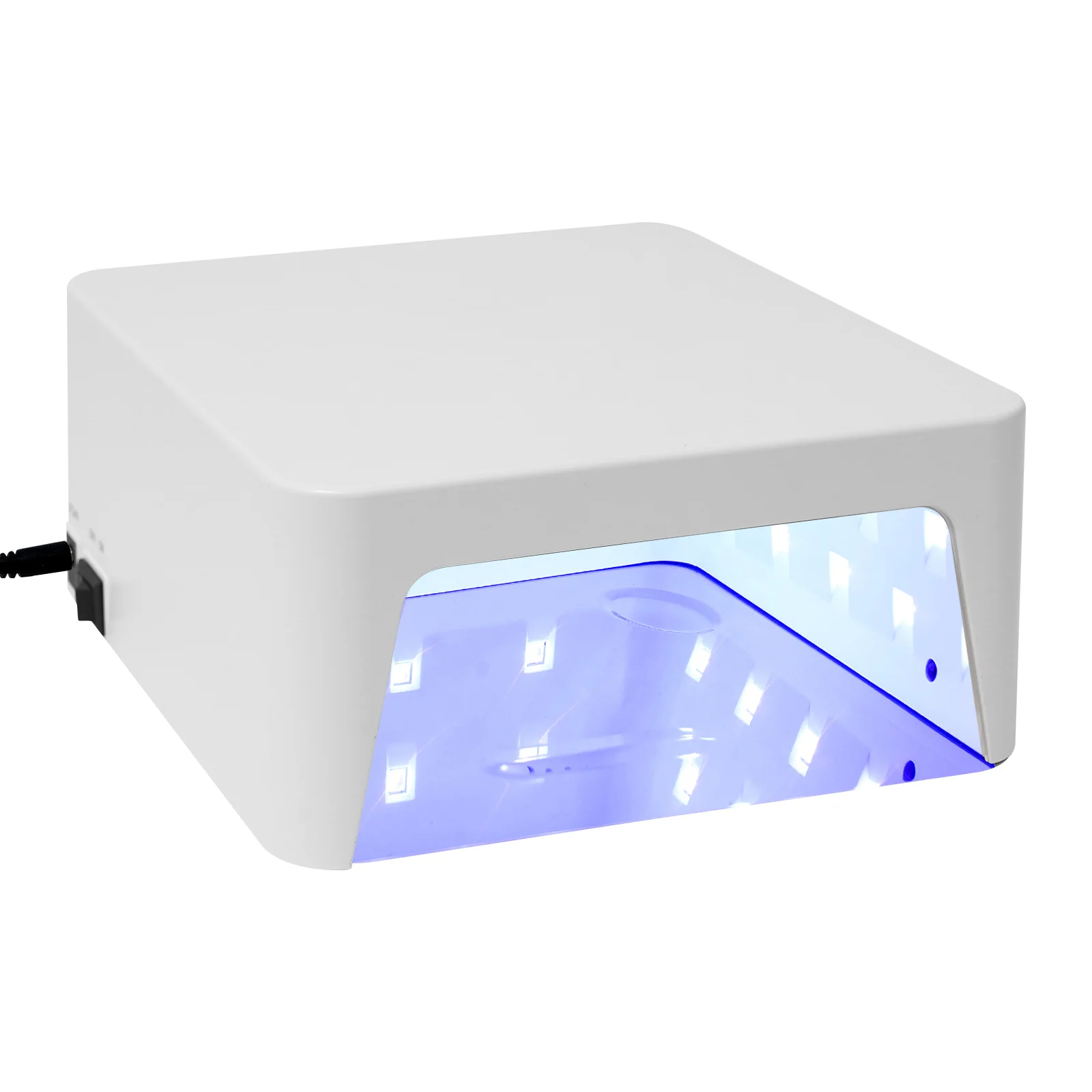 مصباح أظافر 48 وات، مصباح أظافر LED سريع الجفاف مع 4 أوضاع للتوقيت، 45 مصباح محيطي احترافي لتلميع الأظافر من الجل اللاسلكي