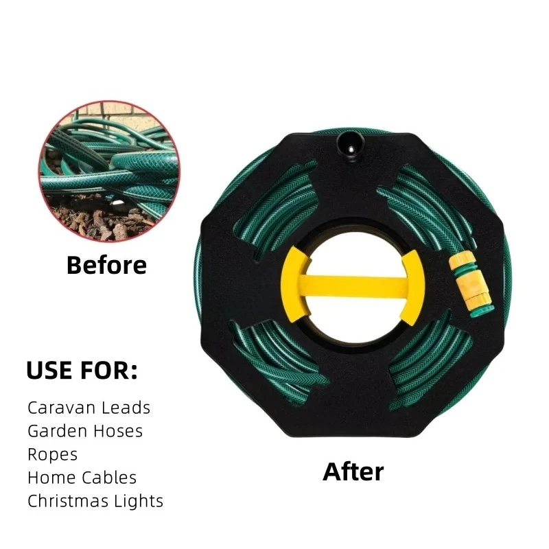 

Уличная катушка для кабеля 25 м, органайзер для проводов, выдвижная рама-держатель для хранения кабелей для караванов, яхт, автодомов