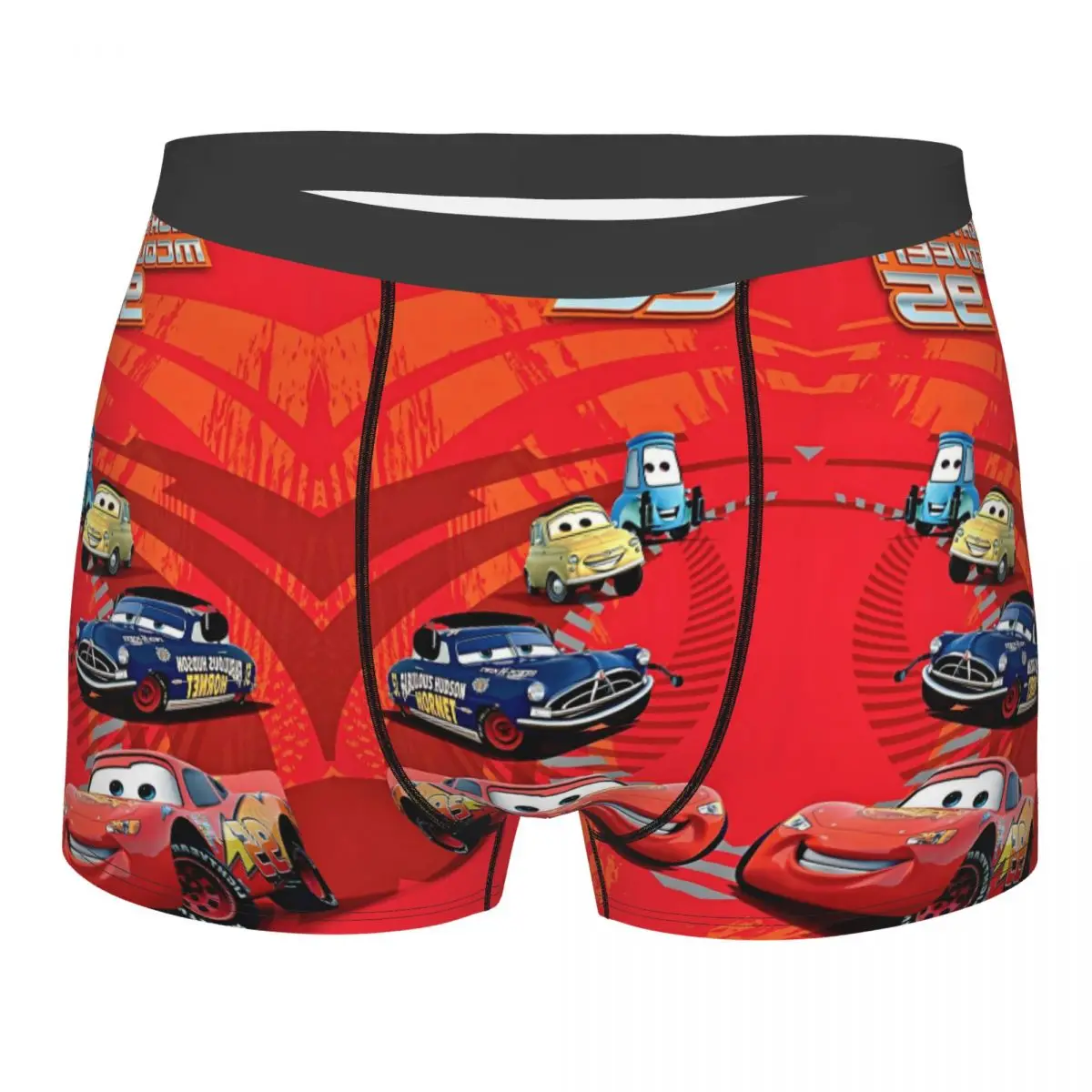 Крутое нижнее белье Lightning Mcqueen по индивидуальному заказу, мужские трусы-боксеры с мультяшным рисунком, шорты, мягкие трусы