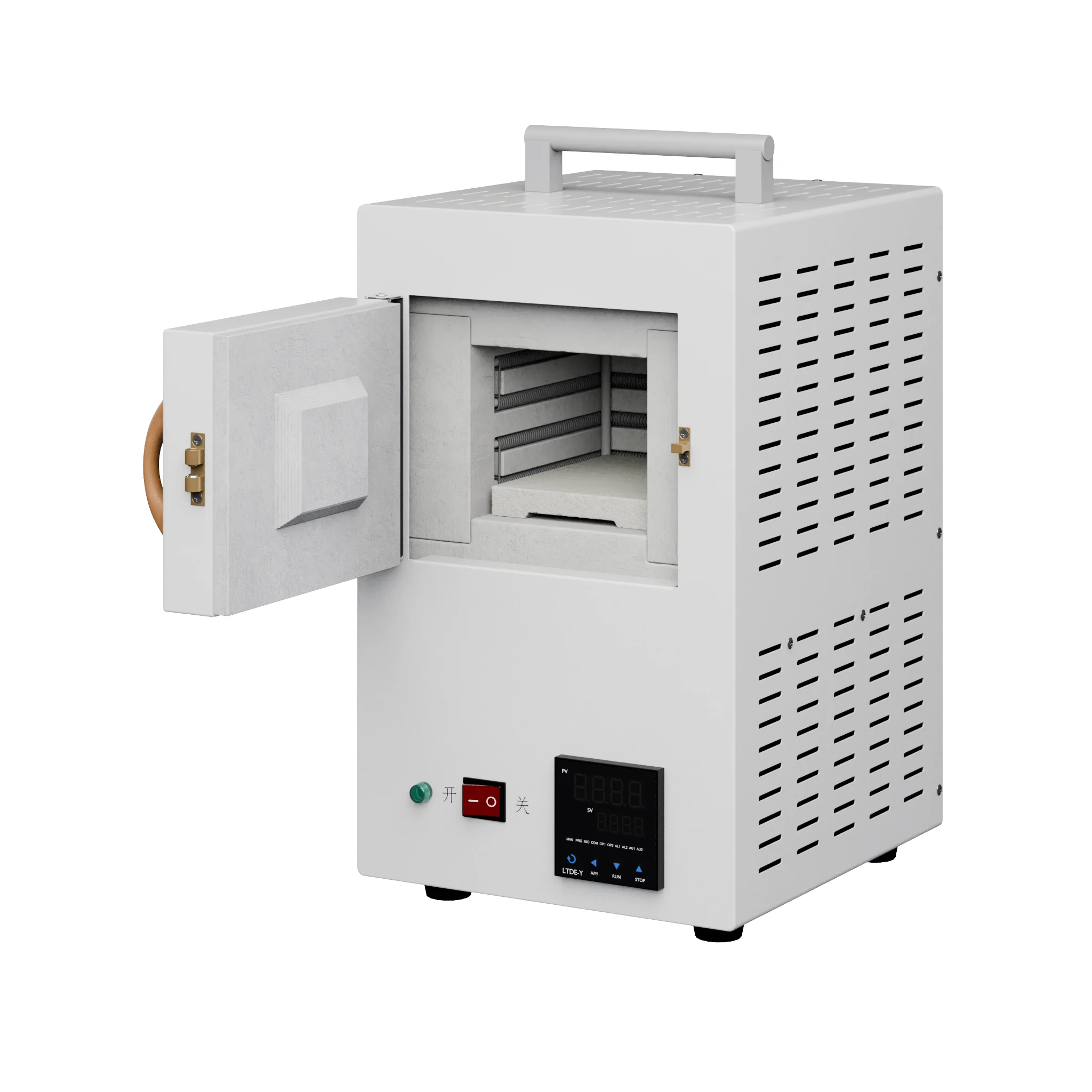 Ceramic Fiber Laboratory Small Electric Furnace Integrated Program Controlled High Temperature Muffle Furnace Silver Clay Enamel