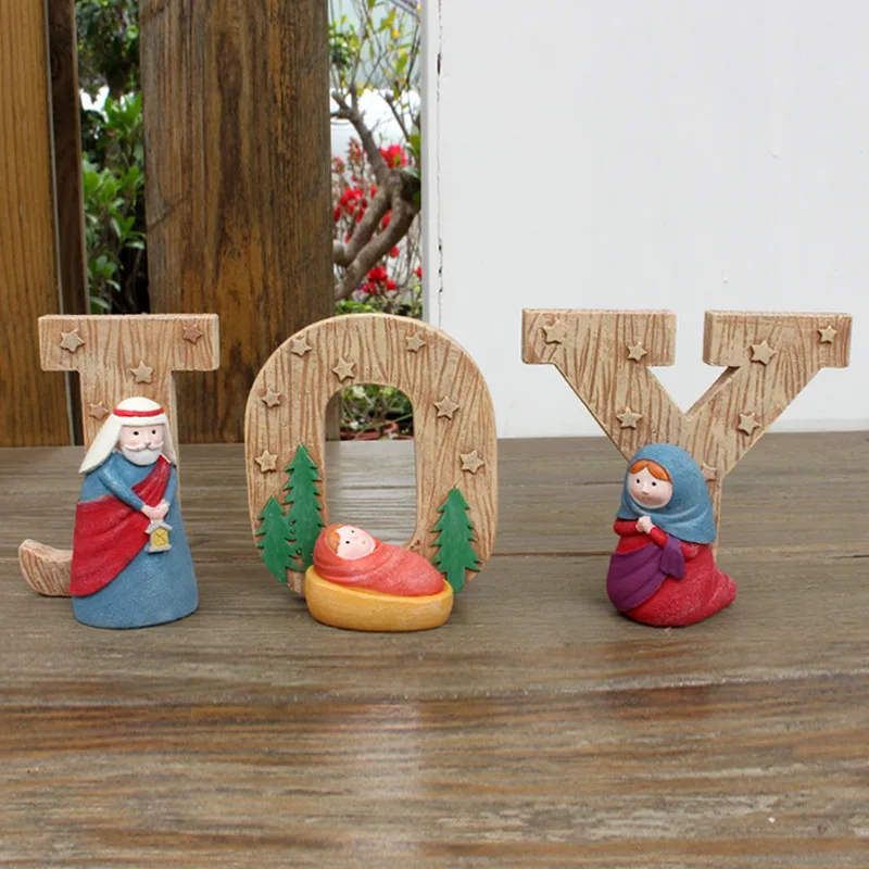 Resin Wood-Like JOY Decor- Modern Desktop Decor for Home & Office