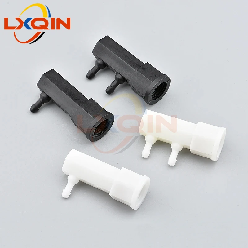 LXQIN 5pcs UV solvent printer bulk ink system ciss 1.5L 1.8L 2L UV sub ink cartridge Switch connector 1 hole 2 holes