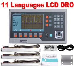 YH800-3P Multi-Language Big LCD Metal Digital Readout YIHAO GD Display and 3PCS 5U Linear Lines 300 400 500 600 700 800 900 1000