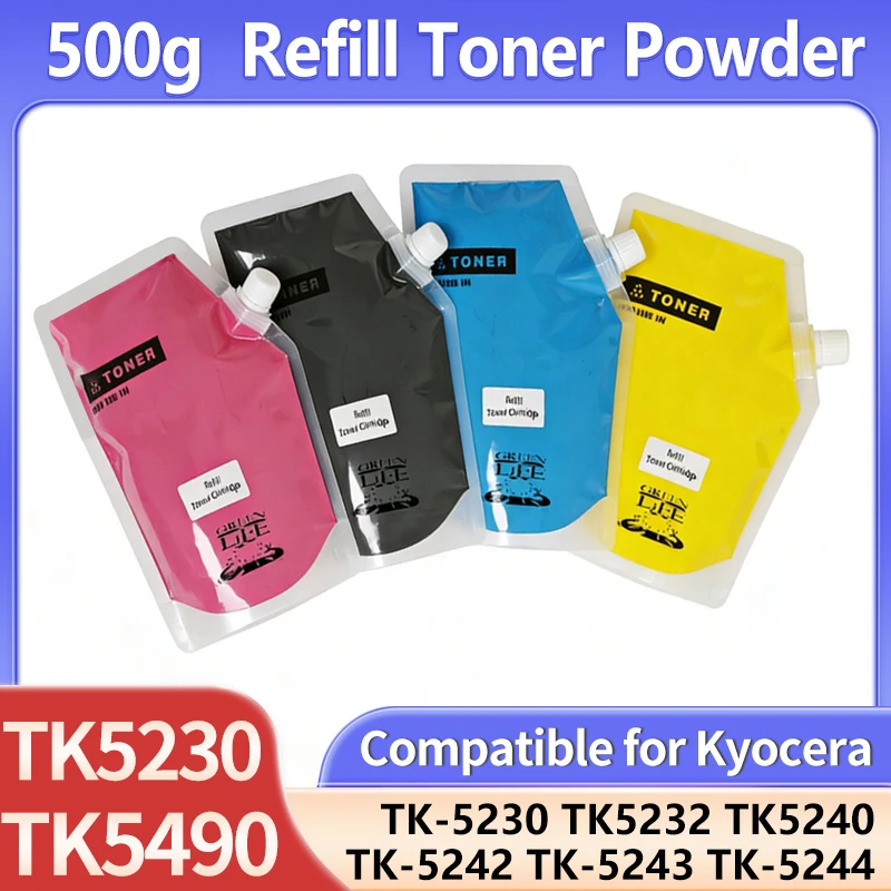 500g TK-5230 TK-5232 TK5490 TK5492 Toner Powder Compatible P5021cdn M5021cdn M5521cdn M5526cdn P5026 P5018cdn PA2101cx PA2101cwx