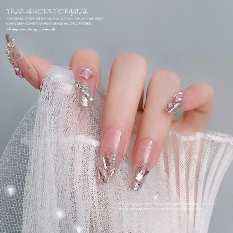 50 Stück Stern mit flachem Boden, Zirkon, Strass, Nagel, DIY, Maniküre, Dekoration, Zubehör, Nagelanhänger