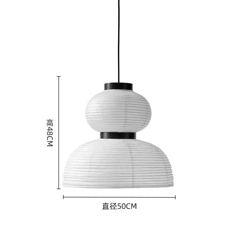 2025 Nordic Lamp Wabi Sabi Pendant Lamp Rice Paper Chandelier Japan Style Hanging Light Ceiling Living Room LED Home Decor Chand
