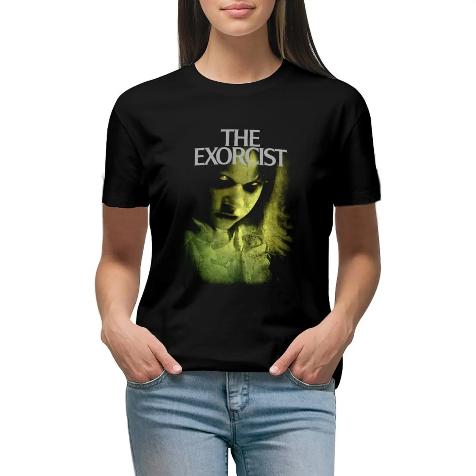 

The Exorcist Green Regan T-shirt oversized summer clothes cute tops designer clothes Women luxury