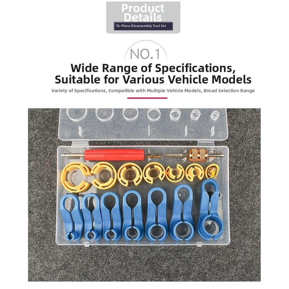 1set Auto AC Agente di Raffreddamento Linea Carburante Connettore Rapido Strumento di Disconnessione Compressore A/c Tubo Tubo Del Carburante Connettore Rapido Strumento di Rimozione