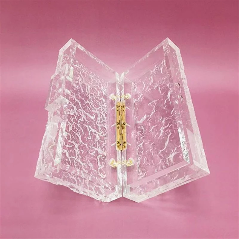 Women Luxury Acrylic Evening Bag Famous Brand Clutch Purse Transparent Handbags Wedding Party Prom Chain Shoulder Crossbody Bags