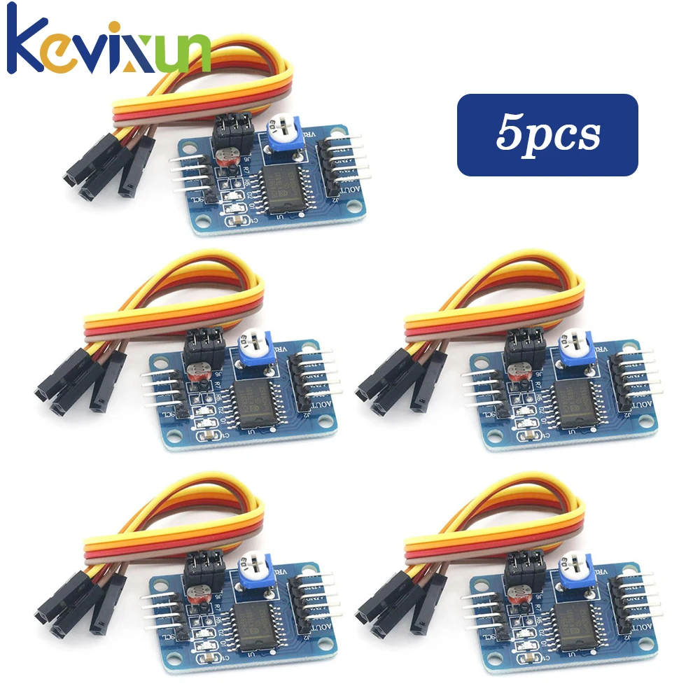 1-10pcs PCF8591 AD / DA Conversion of Digital Converter Module Temperature Illumination For Arduino