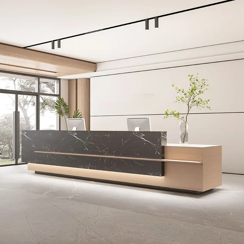 

Bar Small Reception Modern Office Desk White Receptionist Wooden Podium Retail Register Counter Pulpitos Mobile Bureau Furniture