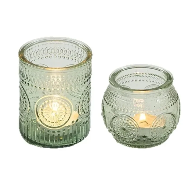 Sunflower Glass Holder Set Colorful Candle Cup Set Candle Aromatherapy Creative Home Decor Tealight Holder Home Decor Gift New