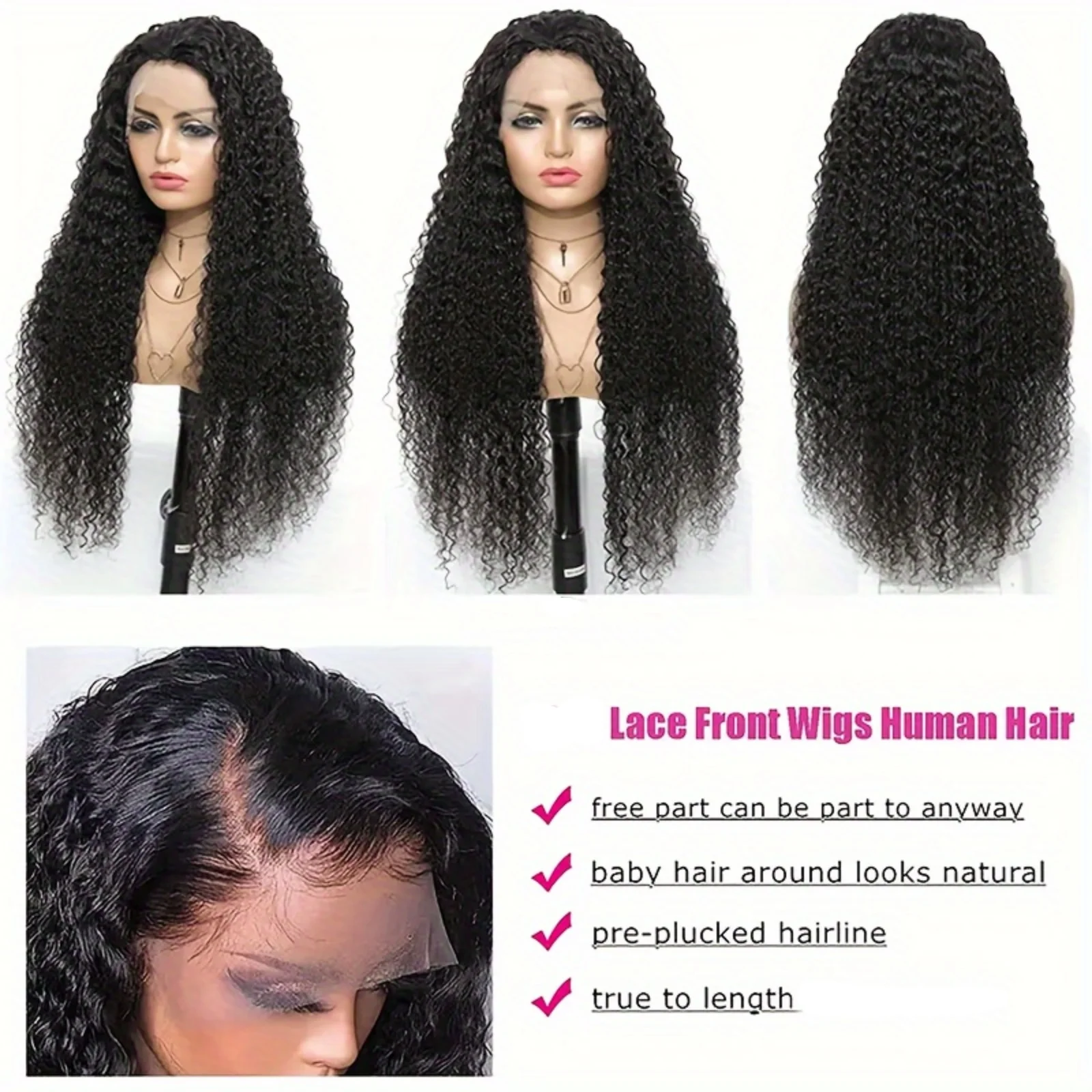 13x6 HD Lace Frontal Deep Wave Human Hair Wig Glueless Wigs Human Hair Ready To Wear 5x5 HD Lace Closure Wig Clearance Sale image 5
