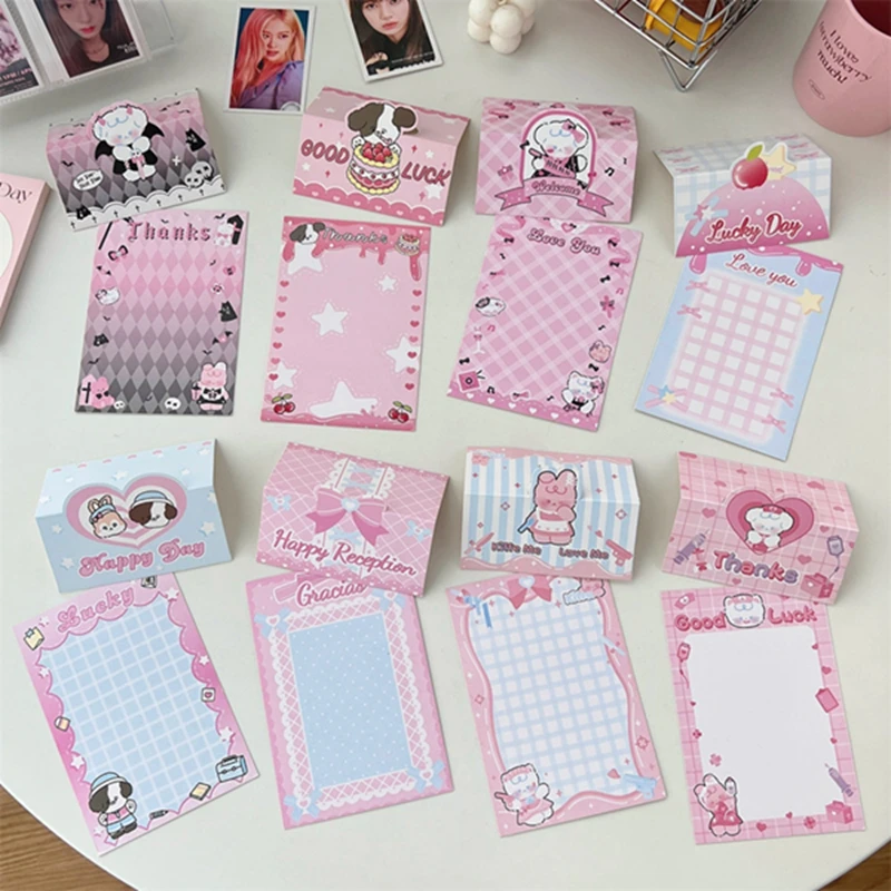 

10Pcs/set Kawaii Cartoon Display Card Package DIY Handmade Cute Gifts Packing Cards For Stationery Toys Makeup Jewely Price Tags