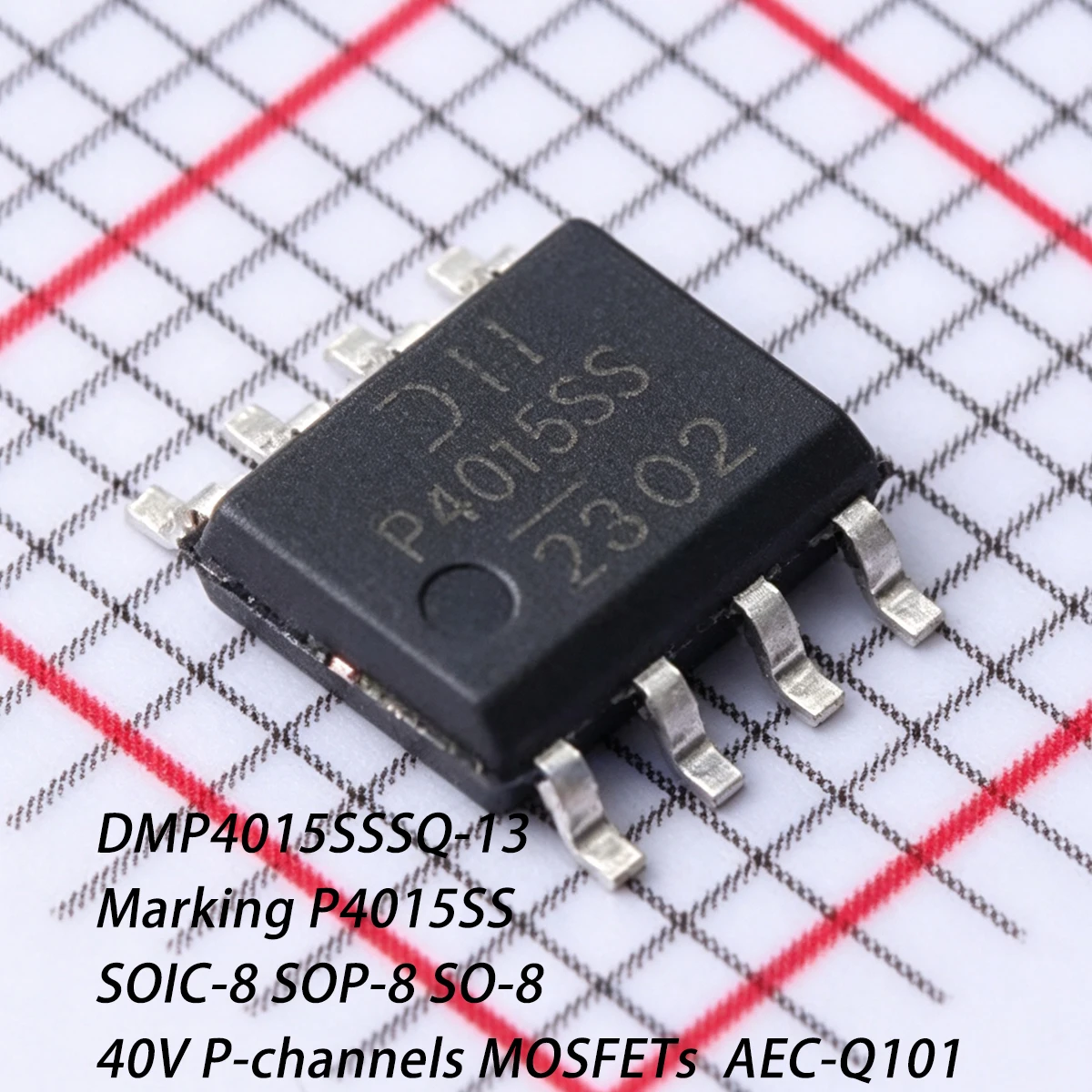 10PCS DMP4015SSSQ-13 Marking P4015SS SOIC-8 SOP-8 1.45W 40V 10.1A AEC-Q101 P-channel NEW Original Field-Effect Transistor MOSFET