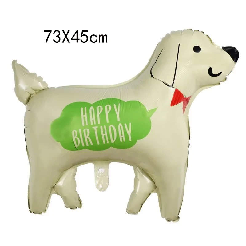 1pc carino zampa di cane stampe palloncini in foglio di alluminio palloncino in osso regalo di compleanno per bambini forniture per baby shower