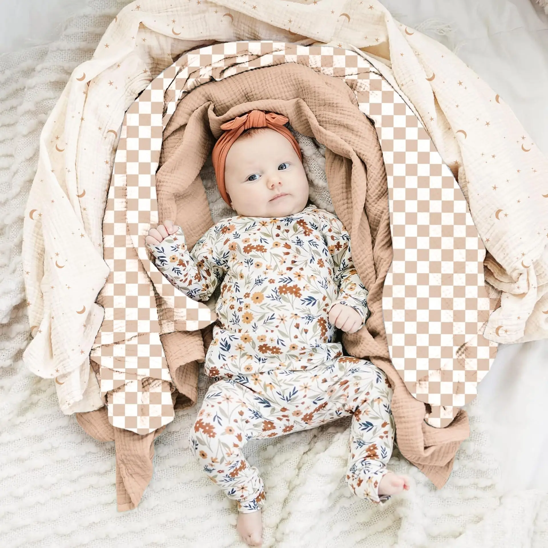 Soft Breathable Newborn Baby R - Baby Nursery Essentials 评论和价格