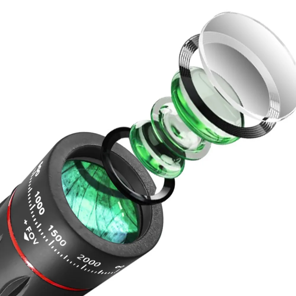Universal HD Optical Cell Phone Lens Telephoto Lens Monocular Monocular Zoom Cell Phone Lens Tripod 18x25 Mobile Phone Lenses