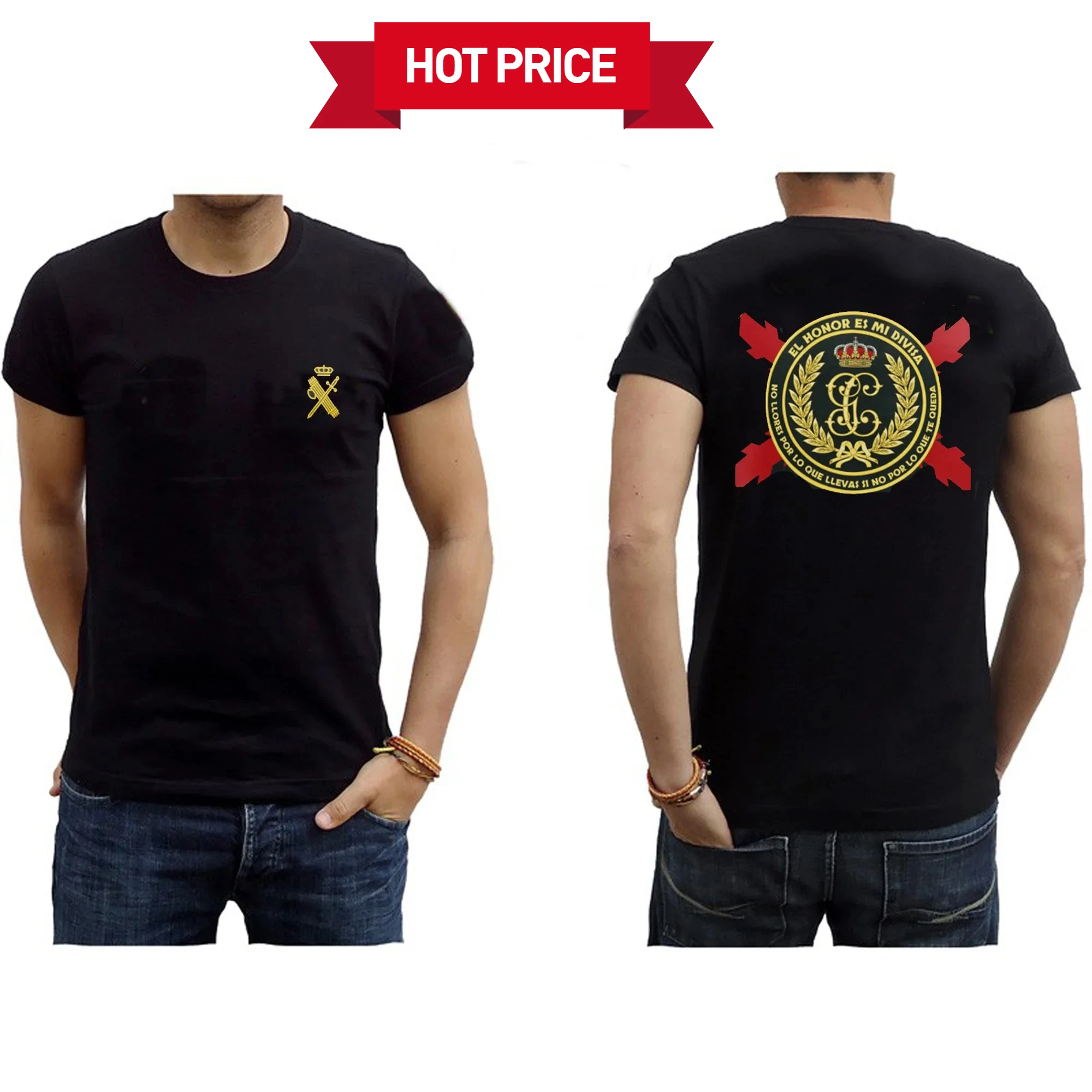 Spanish Guardia Civil T-Shirt 100% Cotton O-Neck Short Sleeve Summer Casual Mens T-shirt Streetwear