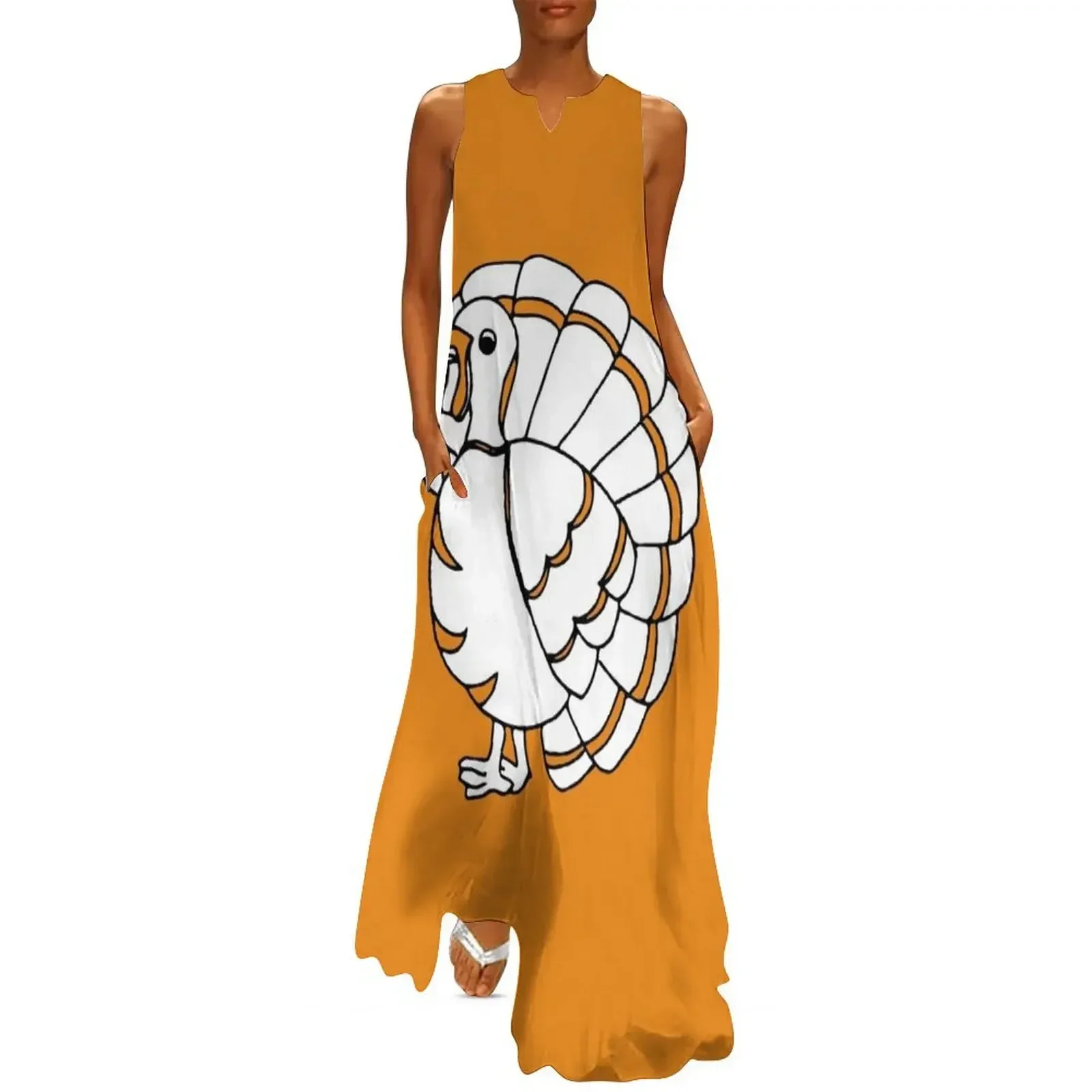 

Cute Thanksgiving Turkey Clothing Long Dress Women's summer suit luxury woman party dress sensual sexy dress for women