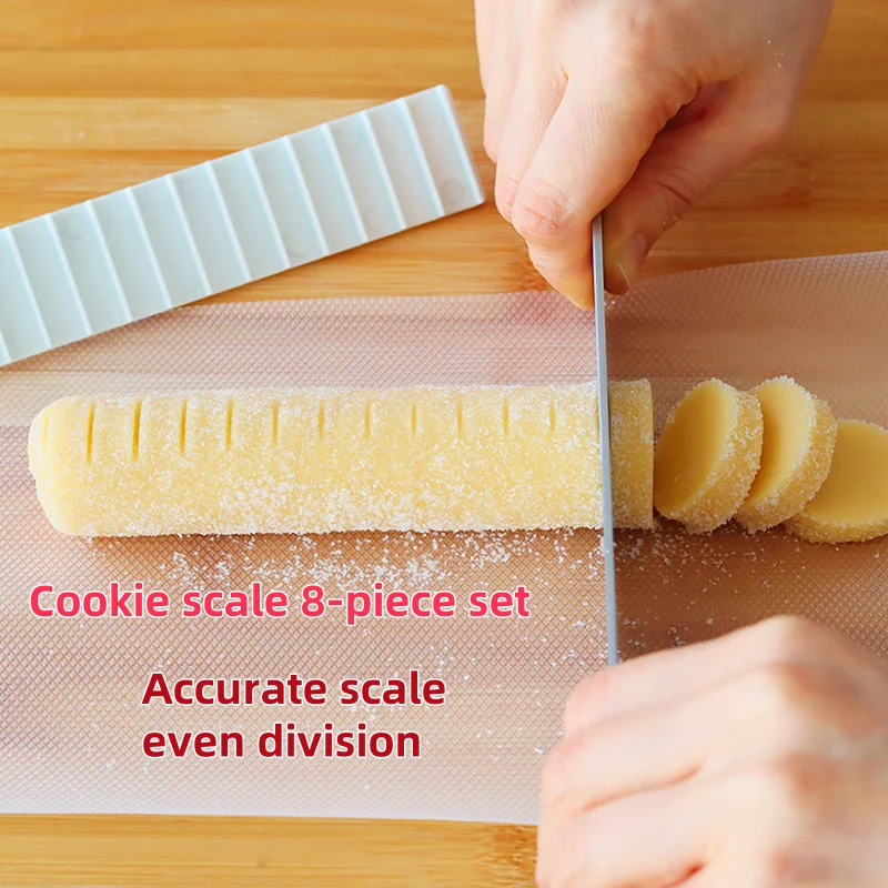 

8Pcs Cake Thickness Measure Ruler Kitchen Gadgets Scale Fondant Cookies Biscuits pastry molds Cake Decoration Tool for kitchen