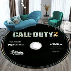 Game Shooting Call CD Round Carpet for Living Room Rugs Camping Picnic Mats Flannel carpets for living room decoracion rugs