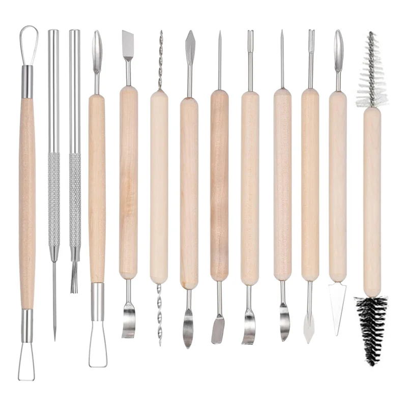 

AA01-43 шт. гончарные инструменты, инструменты для лепки из глины, набор инструментов из полимерной глины, инструменты для рукоделия