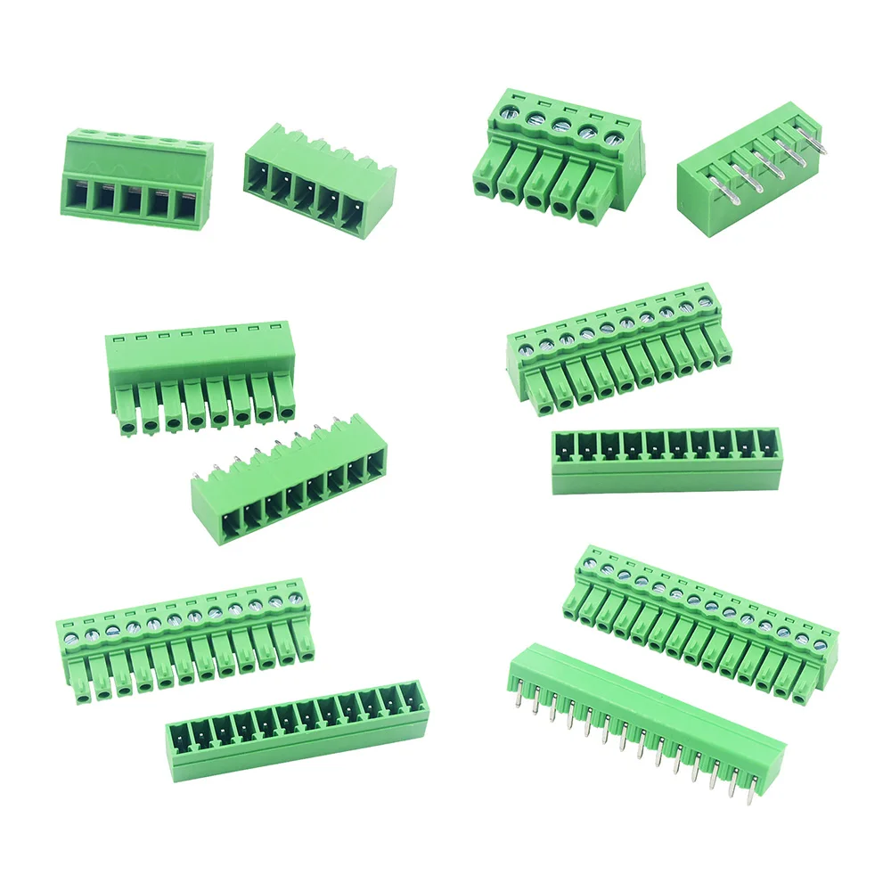 10/5 par Rozstaw 3,5 mm 3,81 mm Złącze listwy zaciskowej 2EDG 2-12 Pin Pcb Złącze śrubowe Listwa zaciskowa 2EDG Gniazdo PCB Śruba