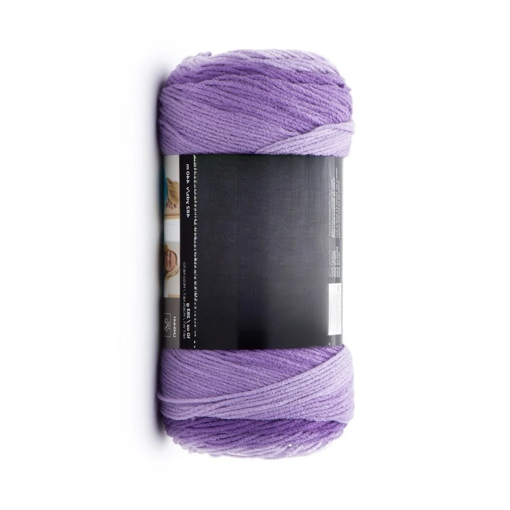 NEW Arrival,ICUTE- Super Saver Ombre 4 Medium Acrylic Yarn, Violet 10oz/283g, 482 Yards