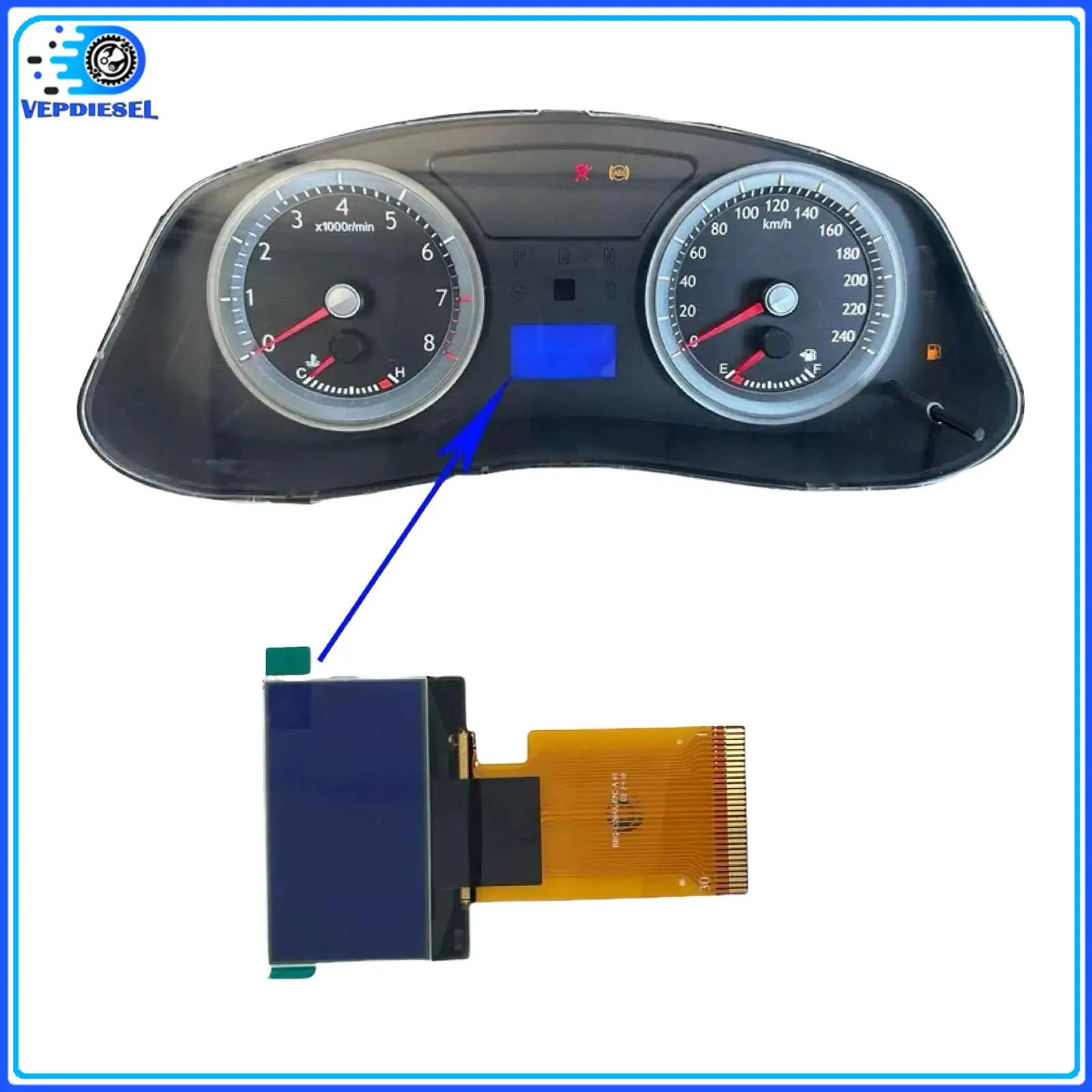 1Pc 대시 보드 소형 스크린 디스플레이 LCD 스크린 01715889 01710333 01700190 Geely Emgrand EC820 EC8 EC825 자동차 액세서리 용