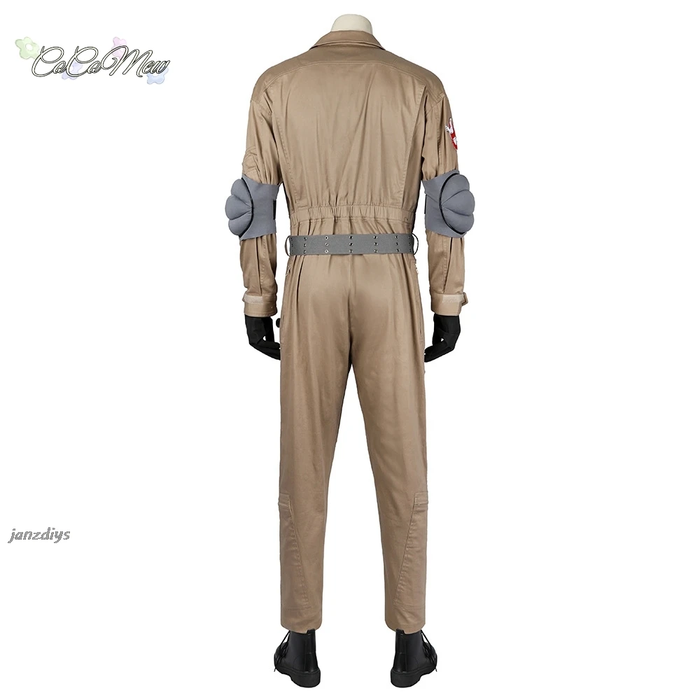 Male Gary Grooberson Cosplay Costume Ghostbusters Gary Jumpsuit Accessories Full Set and Individual Items Are Sold Tailor Size