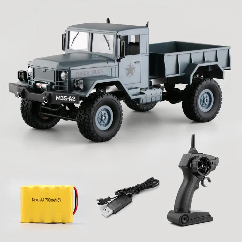 WiFi RC Truck 2.4Ghz 1/16 4WD Off-road RC Car with Front Light WiFi FPV 720P HD Camera Brushed Four-wheel Drive Truck RTR