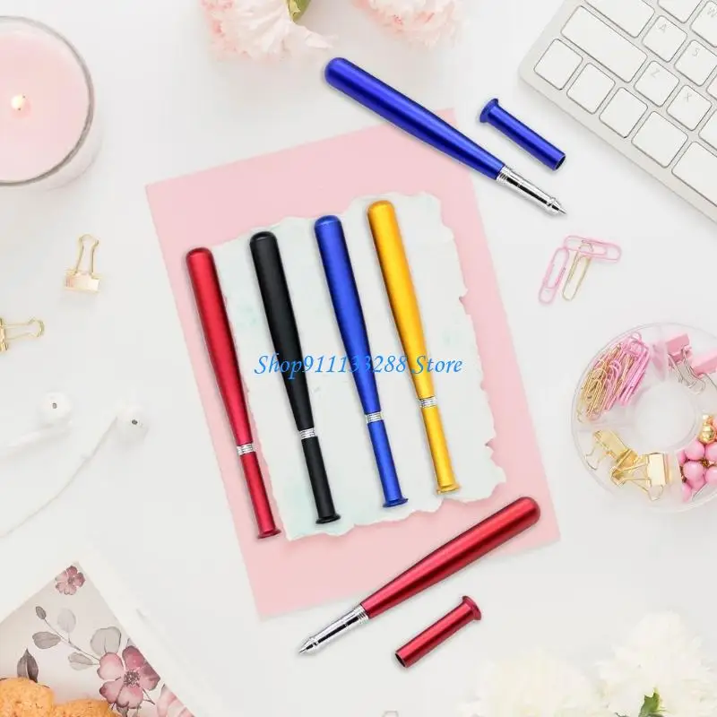 

Ручка-бейсбольный мяч 1,0 мм, ручка-бейсбольная бита, канцелярская ручка, ручка для плавного письма, забавная ручка для школы и офиса