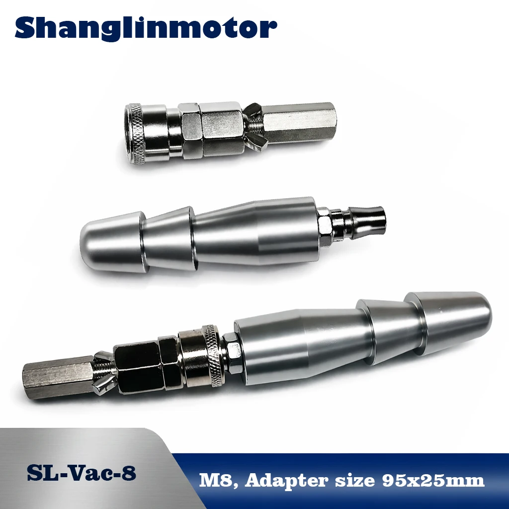 Full Metal Vac-U-Lock Quick Connector with Large 25mm Pagoda Aluminum Adapter M8 Thread for Reciprocating Actuator Machine