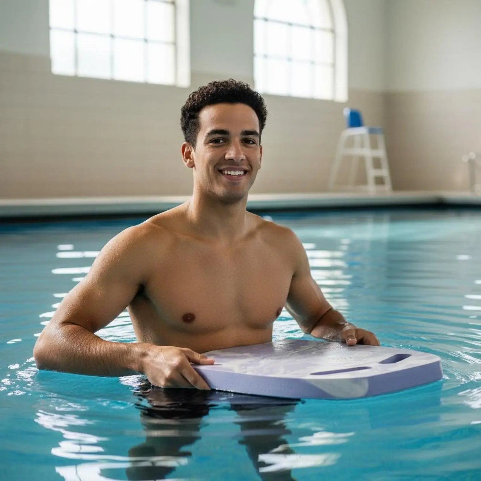 Youth Swimming Kickboard Secure Grip Flotation Equipment for Pool Workout and Body Balance Training