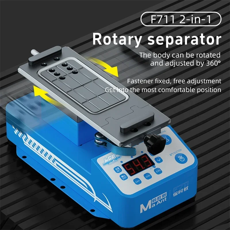 MaAnt F711 F712 Screen Frame Separator for Mobile Phone Glass Back Cover Disassembly Battery Replacement Heating Removal Machine