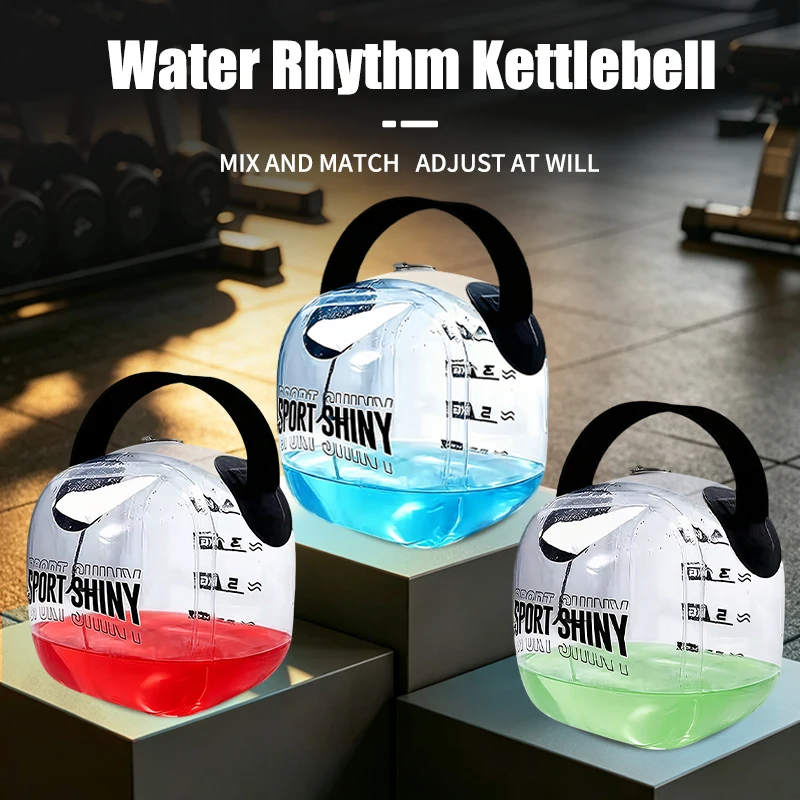 Portable Water Kettlebell Adjustable Weight Training Gear for Arm & Full Body Workout，With Air Pump and Pigment