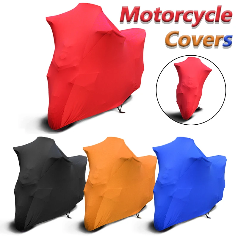 

Motorcycle Covers Stretch Dustproof Sunproof Indoor Outdoor Sun Dust Proof Bike Motor Scooter Cover M-4XL