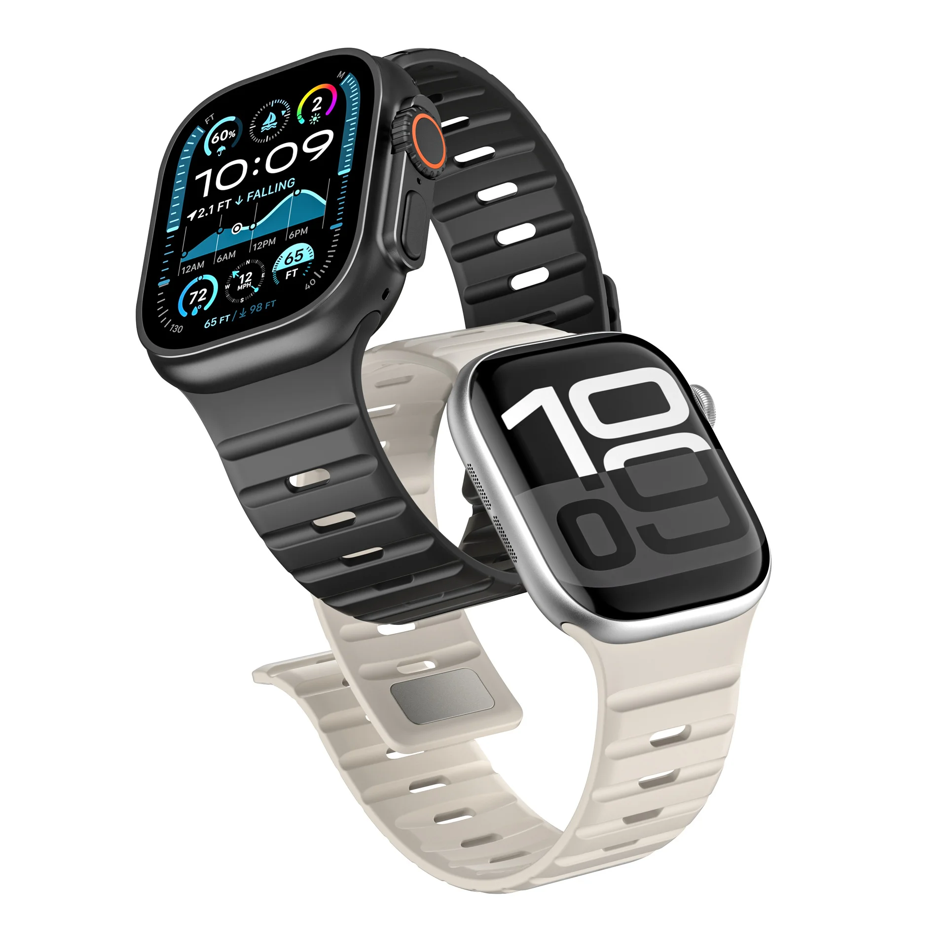 حزام سيليكون لساعة أبل الترا 3/2/1 49 مللي متر 11 10 9 8 7 6 5 4 SE سوار مغناطيسي iWatch 46 مللي متر 42 مللي متر 45 مللي متر 41 مللي متر 44 مللي متر 40 مللي متر الفرقة #3