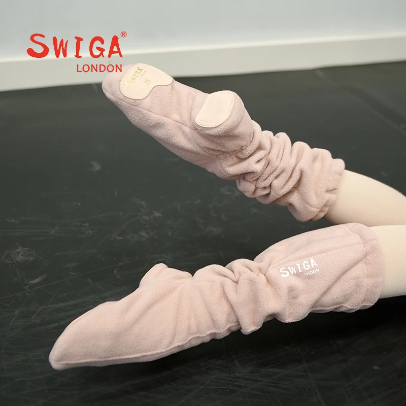 Swiga Winter Double-Sided Velvet Dance Warm-Up Shoes Warm Boots