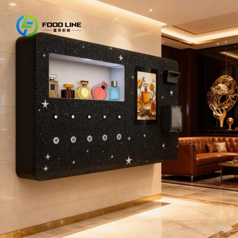 

Customized size Bottled portable self-service wall-mounted automatic mini perfume vending machine sales hotel perfume spray