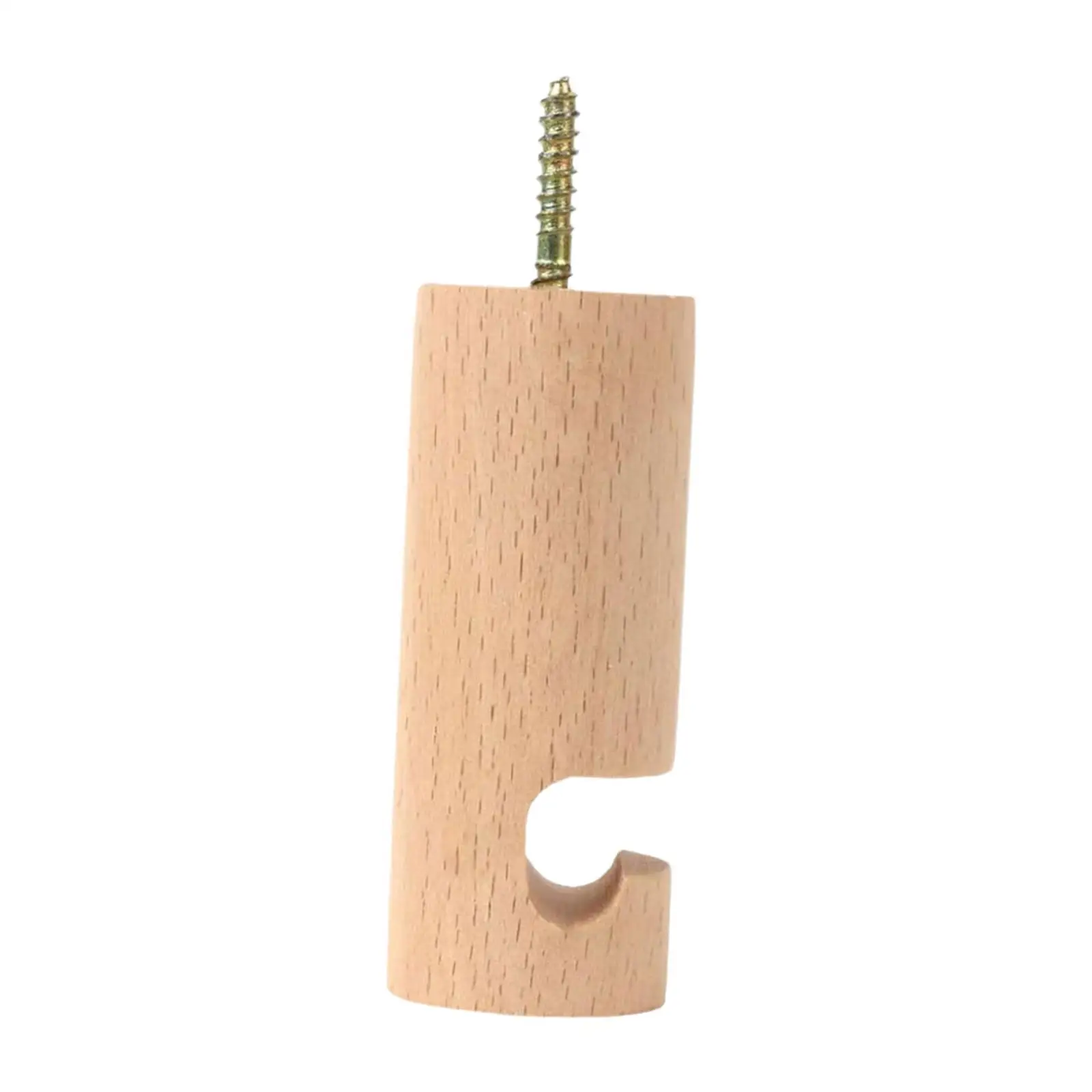 Decorative Wooden Plant Holder Wall Hanger Hook Mount for Indoor Outdoor Flower Pots and Baskets