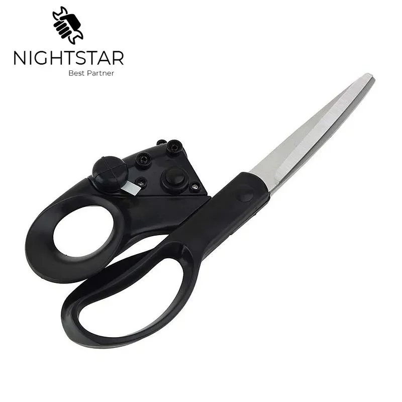 2024 Popular New Professional Laser Guided Scissors For home Crafts Wrapping Gifts Fabric Sewing Cut Straight Fast Scissor Shear