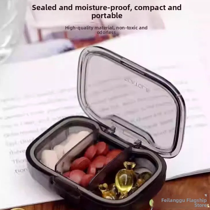 

Портативный герметичный органайзер для таблеток: контейнер для хранения утренних, дневных и вечерних лекарств, незаменимый для путешествий