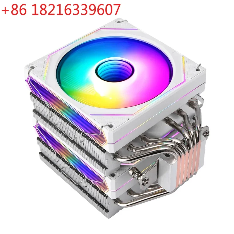 BINGHONG 120mm Twin tower 6 Heat Pipe Radiator Support Overclocking Cooler Cpu Fan rgb Compatible Intel i5 i7 i9 x99 E5 AM4 AM5
