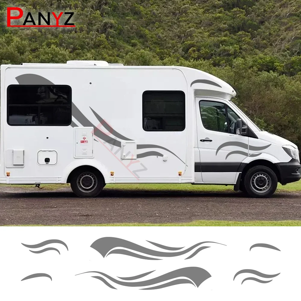 푸조 박서 메르세데스 벤츠 단거리 선수 Vito V 클래스 W447 v260에 대 한 2PCS 자동차 스티커 DIY 비닐 필름 튜닝 자동차 스타일링 액세서리