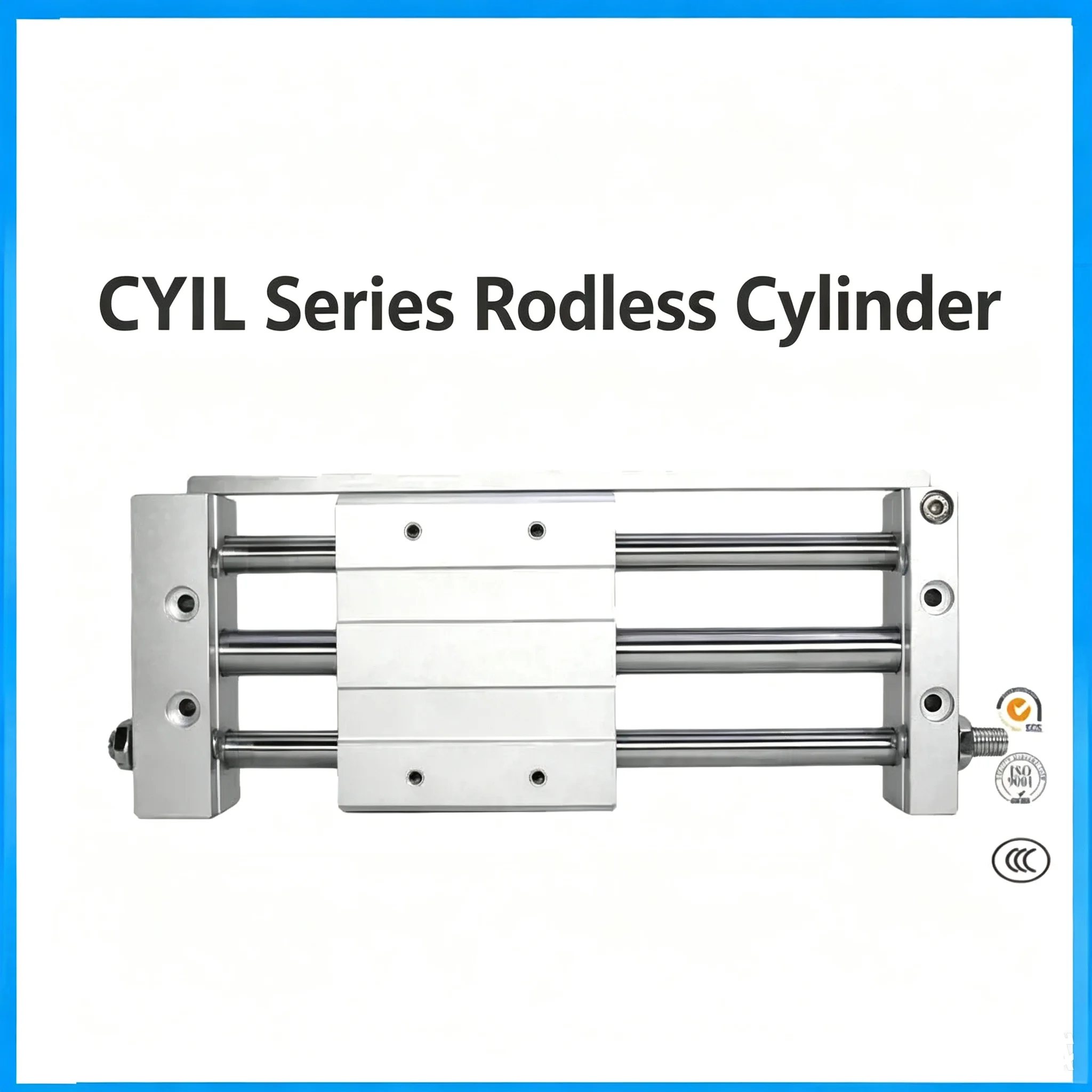 Magnetic Coupling Rodless CY1L Pneumatic Cylinder Long Stroke Ball Sleeve Bearing CY1L10 15 20 25 32 40-100 300 800 1000 1500