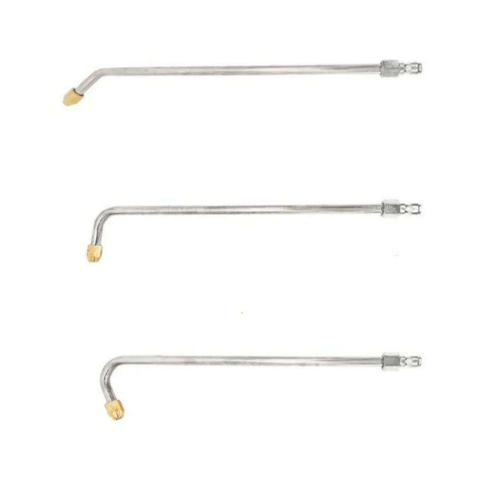 Stainless Steel Pressure Washer Nozzle Set 30 Degree 90 Degree U Bend for Extended Reach and Precision Cleaning